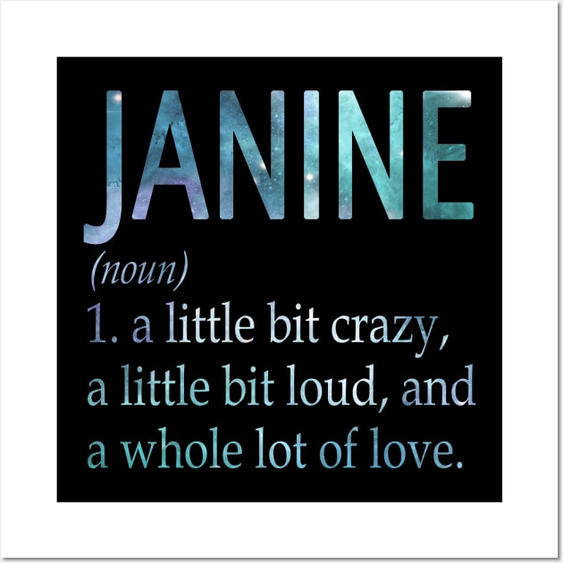 Janine Wall Art by Ban Guns Not Books- Typography fullcolor